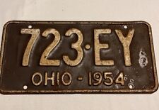 1954 Ohio Vintage License Plate picture