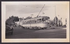 Baltimore United Railways trolley #6027 photo Conoco Gas 1941 Buick picture