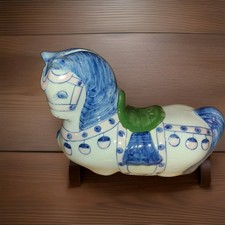 Vintage Nora Fenton Hand Painted Horse Ceramic Figuring Piggy Bank picture