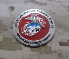 Mountain Scout Sniper Course Pin MARINE CORPS USMC Recon SEAL Badge Paddle picture