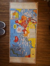 Vintage McKey & POAGUE Dated Events War Map March 1945/26th Edition/1942 picture