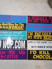  Vintage 80's 90's Bumper Sticker Lot Of 10 Unused  picture