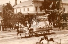 Centerville CA Street Scene Fourth of July Parade 1911 RPPC Postcard COPY picture