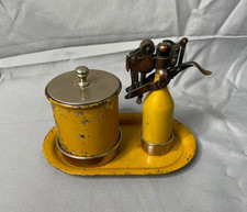 Vintage 1912 Capitol Table Lighter & Cigarette Holder, Ash Tray Combination picture