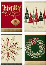 Christmas Boxed Cards Assortment,Elegant Icons 4 Design, 24 Card with Envelopes picture