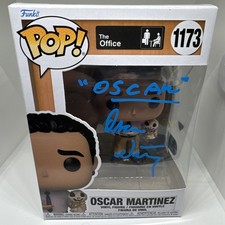 Funko THE OFFICE Oscar Martinez NUNEZ Signed Beckett Authentic Pop The Paper picture