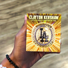 KLOANZ Inc. Clayton Kershaw Dodgers 2020 World Champions Replica Ring Gold/Blue picture