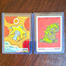 Pookiemoot Gen 3 2 Holographic, Jerry #0385 & Gordon #0383 picture