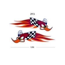 Woodpecker Sticker Decal Woody 12in Bumper Motocross Weather Proof pack of 2 picture