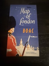 Map of London British Overseas Airways Corporation ****Vintage 1960’s**** picture