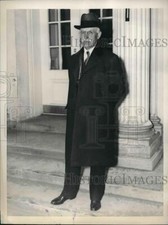 1936 Press Photo Milo Maltbie chairman Public Service Commission at White House picture