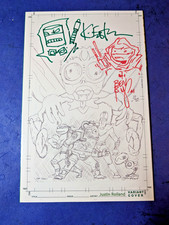IDW TMNT The Last Ronin #3 - Kevin Eastman Justin Roiland Sketch Ben Bishop NM/M picture