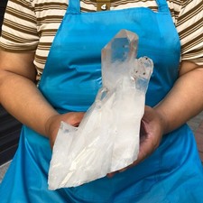 3.96LB Natural Clear Beautiful White QUARTZ Crystal Cluster Specimen Healing picture