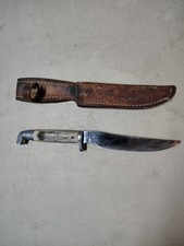Vtg Queen Steel Cutlery Knife #75 w Sheath picture