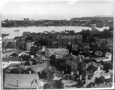 Photo:Annapolis Maryland Harbor 1910s Downtown Waterfront Sailboats picture