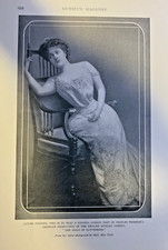 1908 Vintage Illustration Actress Louise Dresser in The Girls of Gottenberg picture