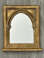 Vtg Kulicke Collection Replica 15thC Italian Gothic Arch Mirror Gold MCS R61647 picture