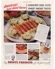 1939 Swift’s Premium Meats Bacon Veal Beef Food Cooking Magazine Ad picture
