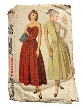 Vintage 1940s Simplicity 2462 Playsuit Pattern Size 14 Bust 32 40s Sportswear  picture