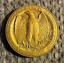 1927 United States Trust Company Opening Commemorative Medal Newark NJ Banking picture