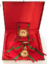 Cambodia Royal Queen Order Medal Grand Cross Sash Set Insignia Khmer Award Jewel picture