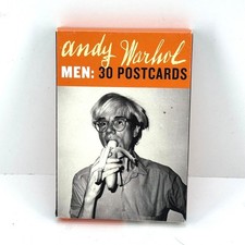 Vintage Andy Warhol Postcards Men 30 Postcards Box Set Pop Art 2004 picture