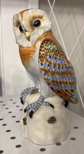 Vintage Mottahedeh Design Owl Figurine Hand Painted in Italy Porcelain picture