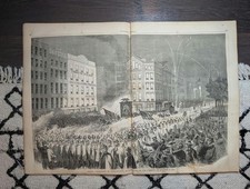 1860 Lincoln Wide-Awakes Parade Centerfold, Walker Obituary, Central Park Oct 13 picture