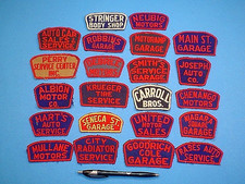(22) VINTAGE 1940's 1950's CAR DEALER, SERVICE GARAGE, MECHANICS UNIFORM PATCHES picture
