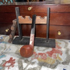 Vintage NOS Hickok Select Import Briar Wood Tobacco Pipe Screw Stem Carved Bowl picture