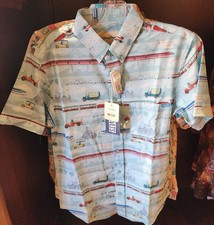 Disney Disneyland Monorail Tram Rides RSVLTS Button Up Shirt XX-LARGE New 2026 picture
