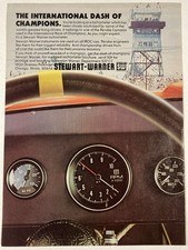 1979 Stewart Warner Gauges Print Ad International Dash Of Champions Tachometer picture