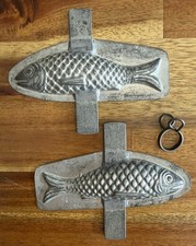 Vintage Patina French FISH Chocolate Easter Mold 5.5