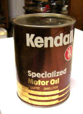 Vintage Kendall Specialized SAE 30 Round Quart Motor Oil NOS, FULL picture