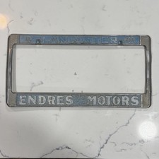 Vintage Endres Lancaster CA Volkswagen Porsche Dealer License Plate Frame VW*see picture