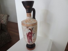 Vintage Greek Vase, Lekythos Hezmes waiting for departing woman picture