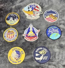 Lot Of 8 Vintage NASA Patches Space Shuttle Columbia Apollo 16 XII USA picture
