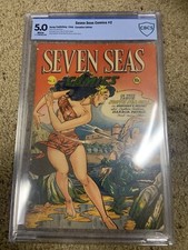 Seven Seas Comics #2 CBCS 5.0 White Pgs Matt Baker GGA Beautiful Grade Canadian picture