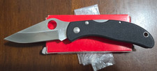 Discontinued Spyderco C05GP Standard Plain Edge w/ Clip Black G10 Handle picture