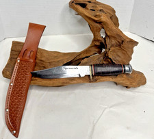 Vintage Knife Origional Bowie Knife Japan with sheath Fixed blade picture