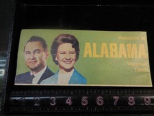 1967-68 Alabama Official State Map George Wallace Fold Out picture