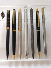 vtg 7x Premium Ballpoint Pen Pencil Lot - Pelikan Givenchy Mikimoto Pilot picture
