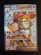 Pokémon TCG Arcanine ex 224/198 Scarlet & Violet Full Art Ultra Rare Holo LP+ picture