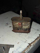 VINTAGE ANTIQUE ADVERTISEMENT OILER 3 IN ONE MINI OIL TIN CAN  EMPTY GREAT DECOR picture