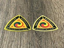 Vintage AMA Decals Pair American Motorcycle Association Sticker Lot 2 picture