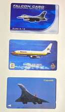 Lot (3) International Phone Cards Aviation Aircraft Boeing Airliners Concorde picture
