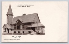Congregational Church Walla Walla WA Undivided Back Antique Postcard picture