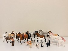 Schleich Horse Animal Figure Lot 11 Horses 6 People Riders Tack Accessories picture