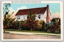 Hollywood California CA William Desmond Home Movie Star Postcard c1920s picture