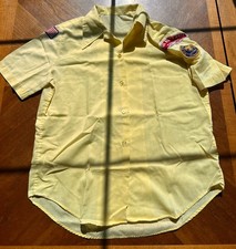 Vintage BSA Boy Scout Unofficial Uniform Shirt Long Beach Area Council Patches picture